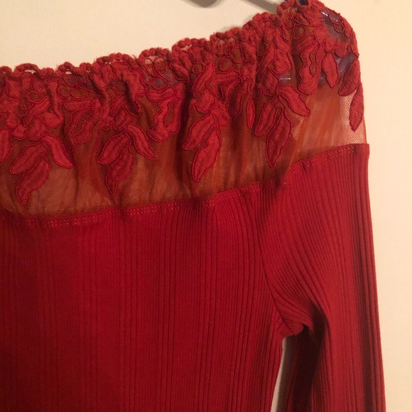 Free people sheer shoulder top - Picture 2 of 2